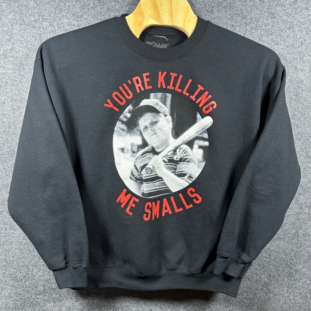 The Sandlot You're Killing Me Smalls Black Crewneck Sweatshirt Mens XL‎